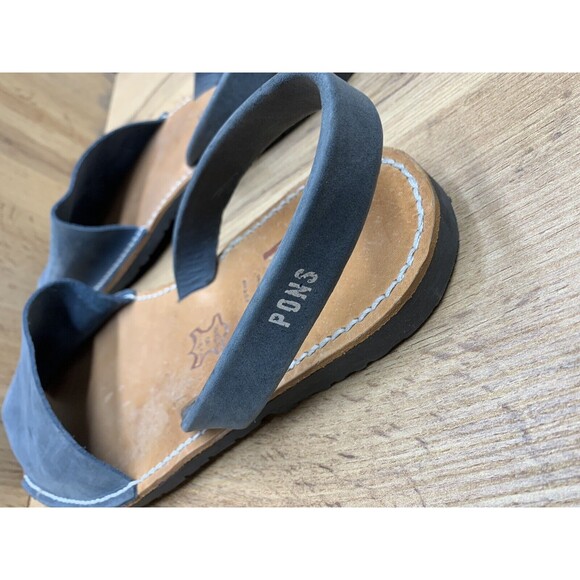 PONS Menorca Authentic Handcrafted Spanish Leather Sandals in Blue MENS US 13 - Picture 13 of 16